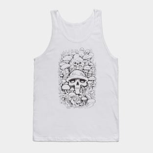 Mushroom Skulls Tank Top